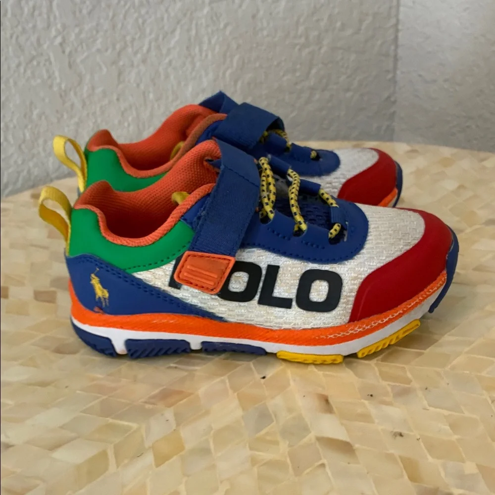 Ralph Lauren Multicolor Kids Sneakers with Velcro